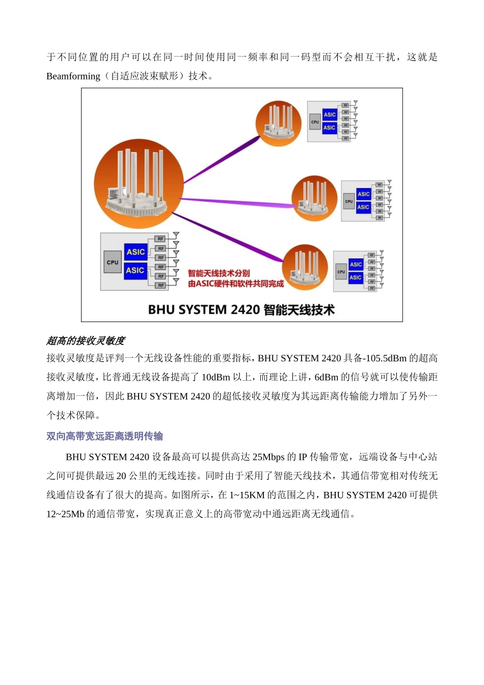 BHUSYSTEM2420高带宽动中通无线通信系统操作手册_第3页