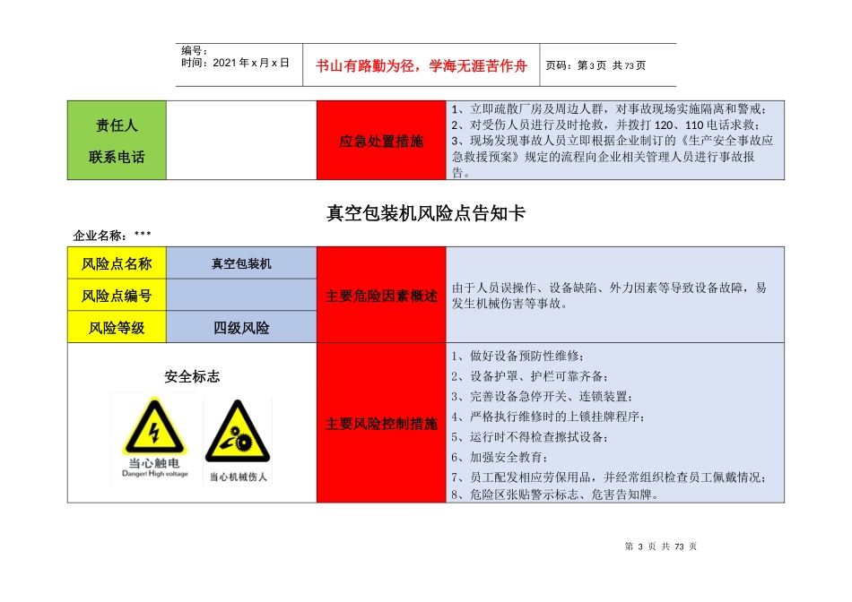 企业危险源辨识风险点告知卡_第3页