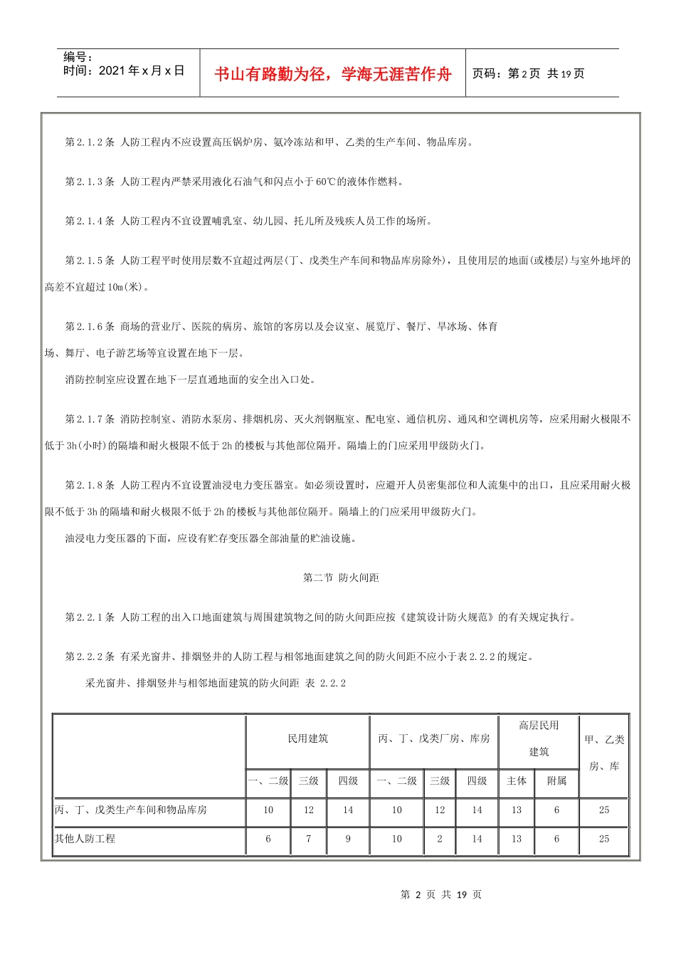人防工程防火规范_第2页