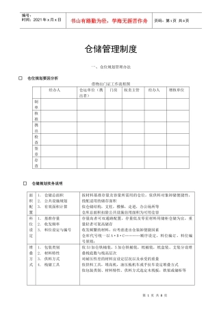 仓位规划管理办法(1)