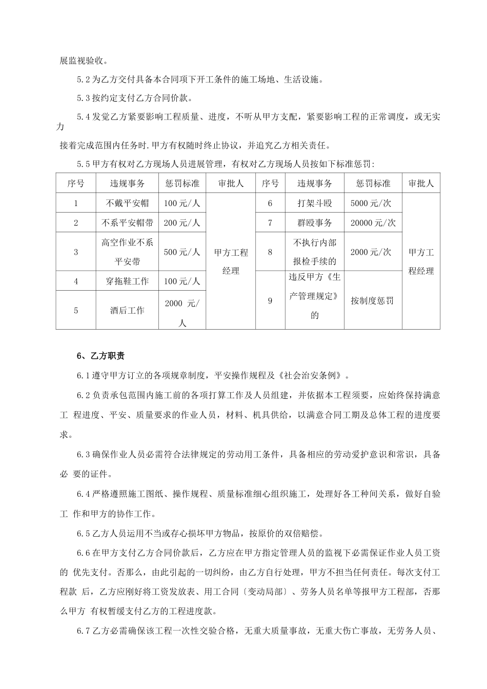 消防工程专业分包合同_第2页