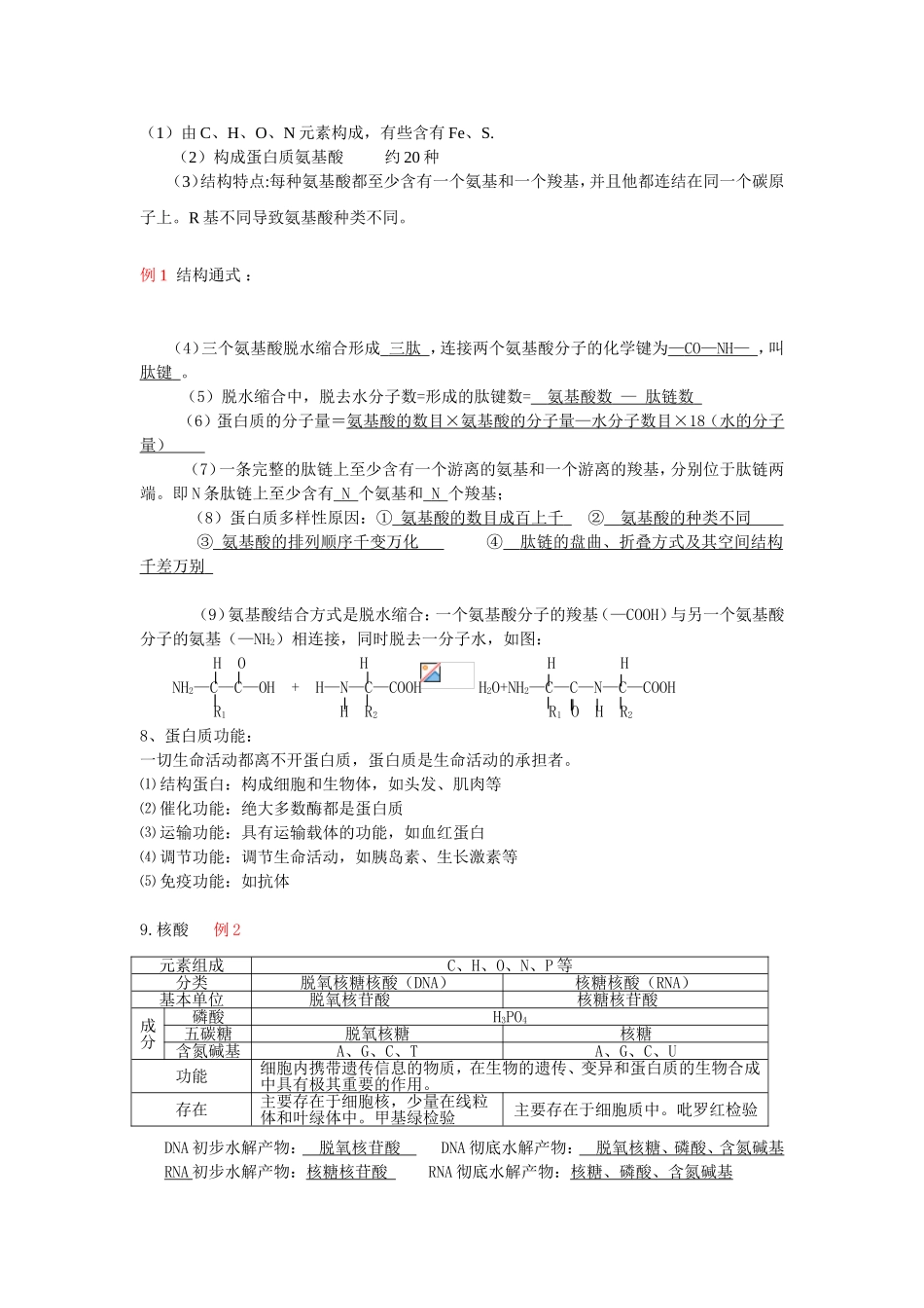 高中生物学业水平测试知识点总结_第2页
