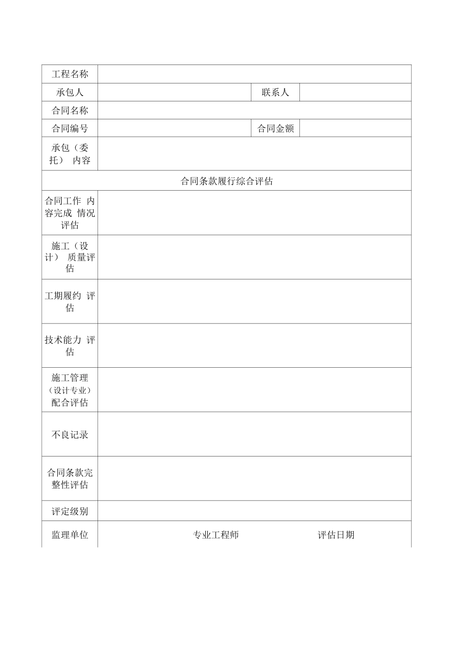 合同履行评估报告_第1页