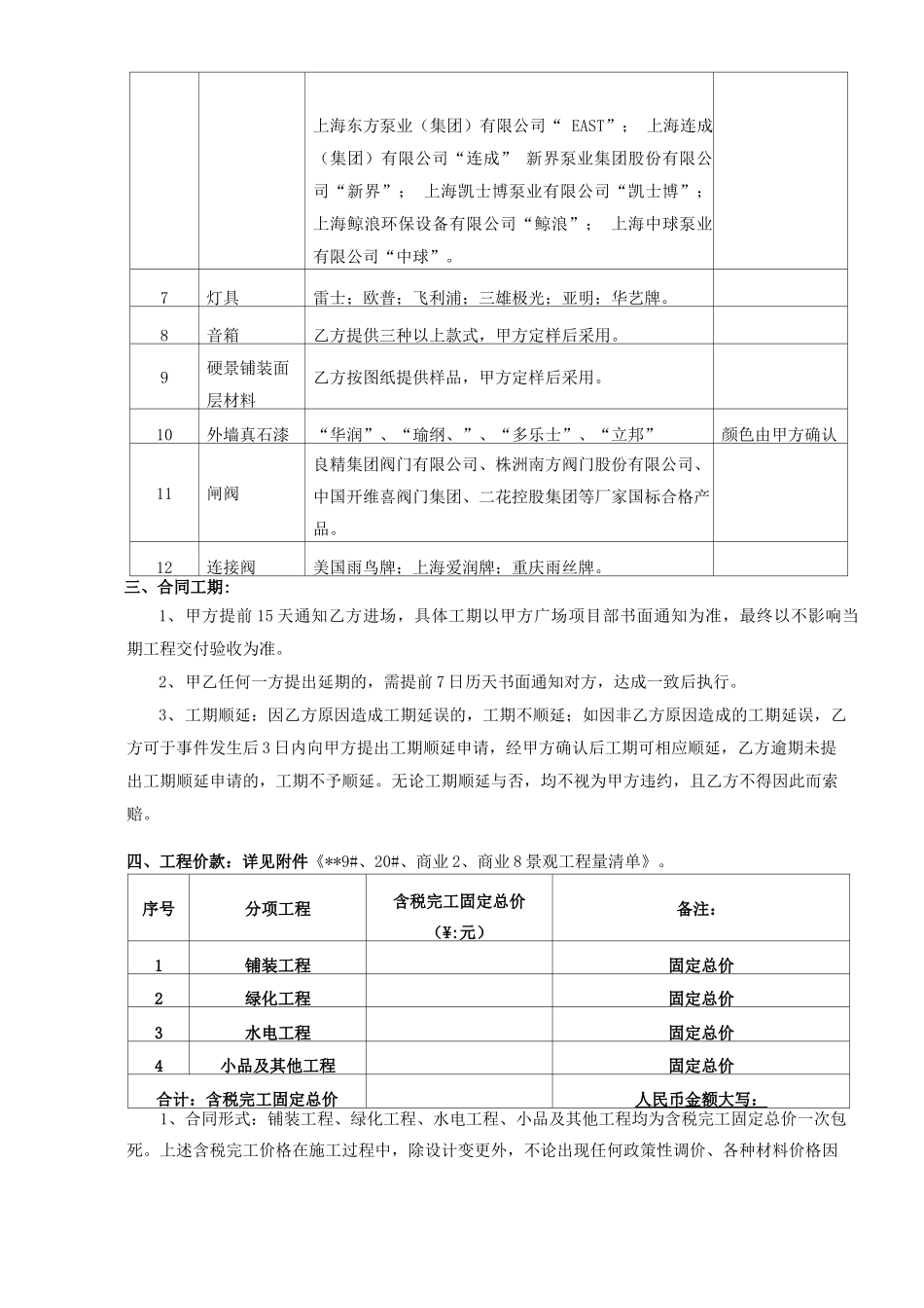 景观工程施工承揽合同_第3页