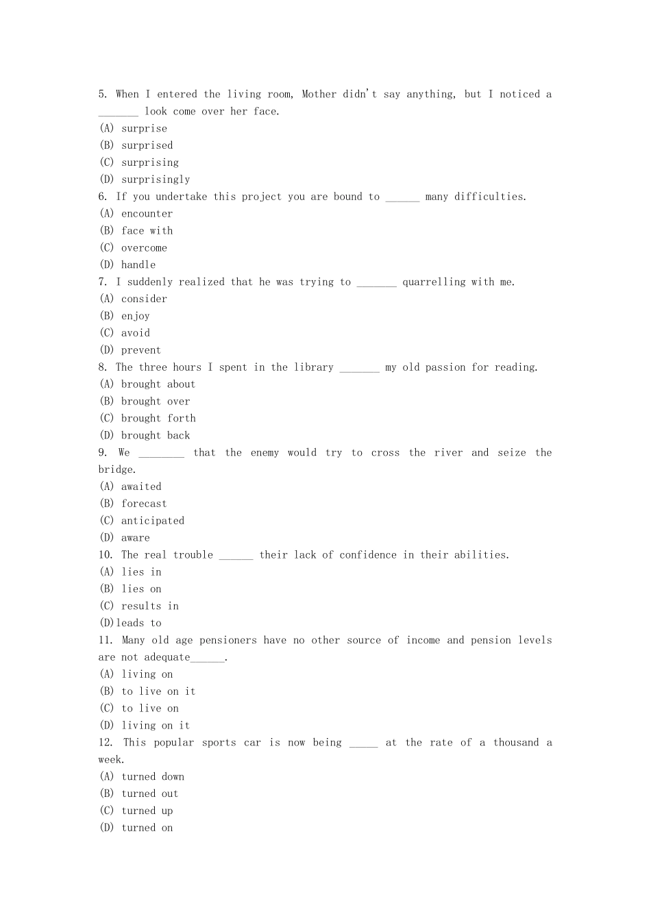 职业技能鉴定国家涉外秘书（国家职业资格三级）英语试卷_第3页