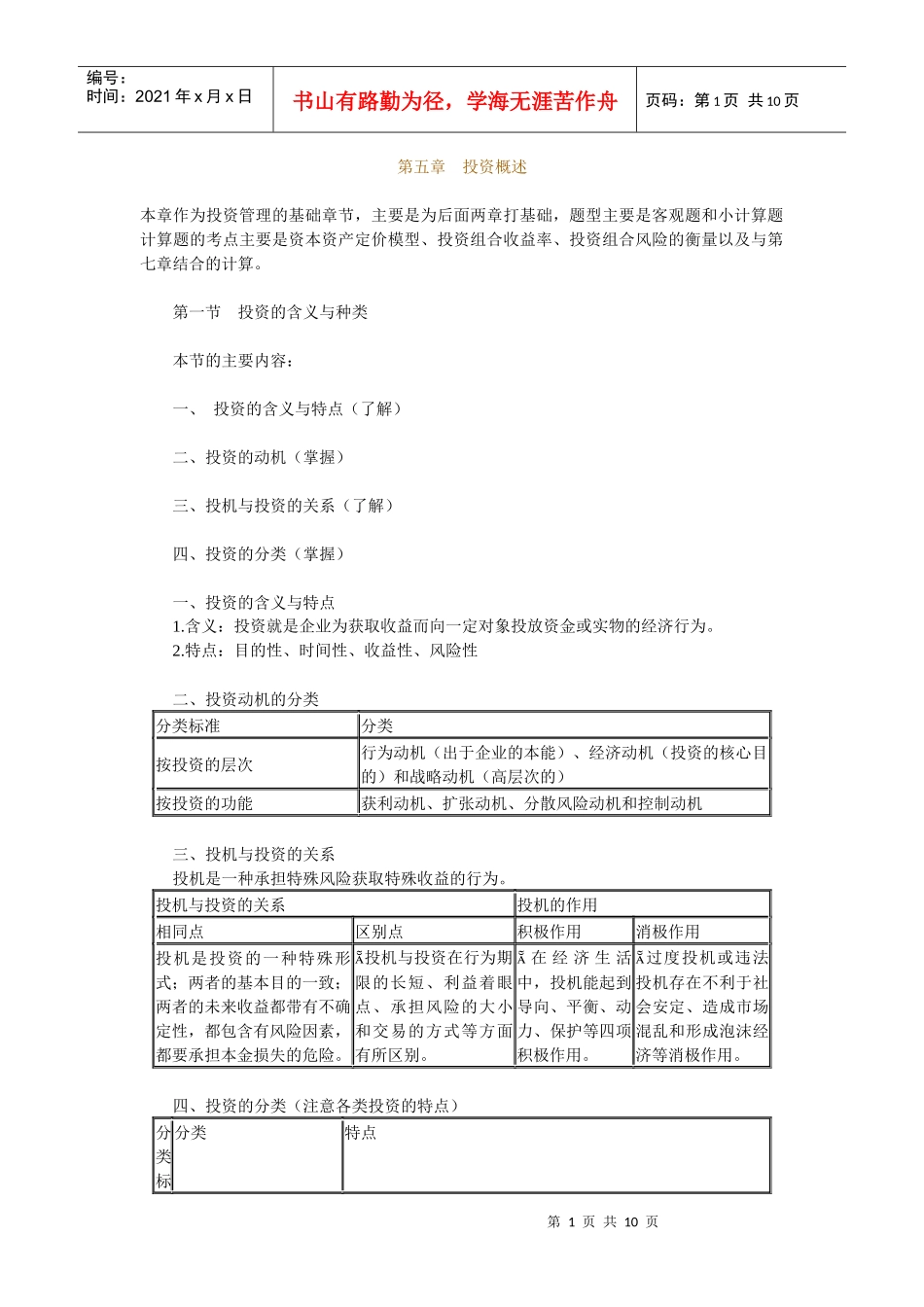 企业投资管理的基本含义_第1页
