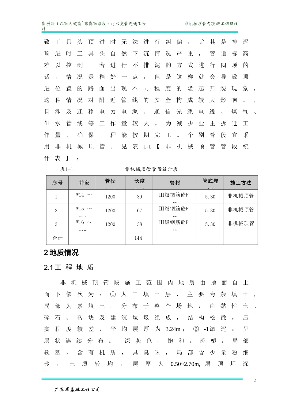 人工顶管专项施工组织设计_第2页