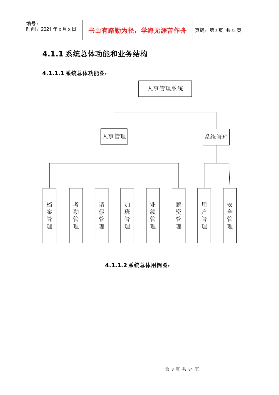 企业人事管理系统需求分析(超细)_第3页