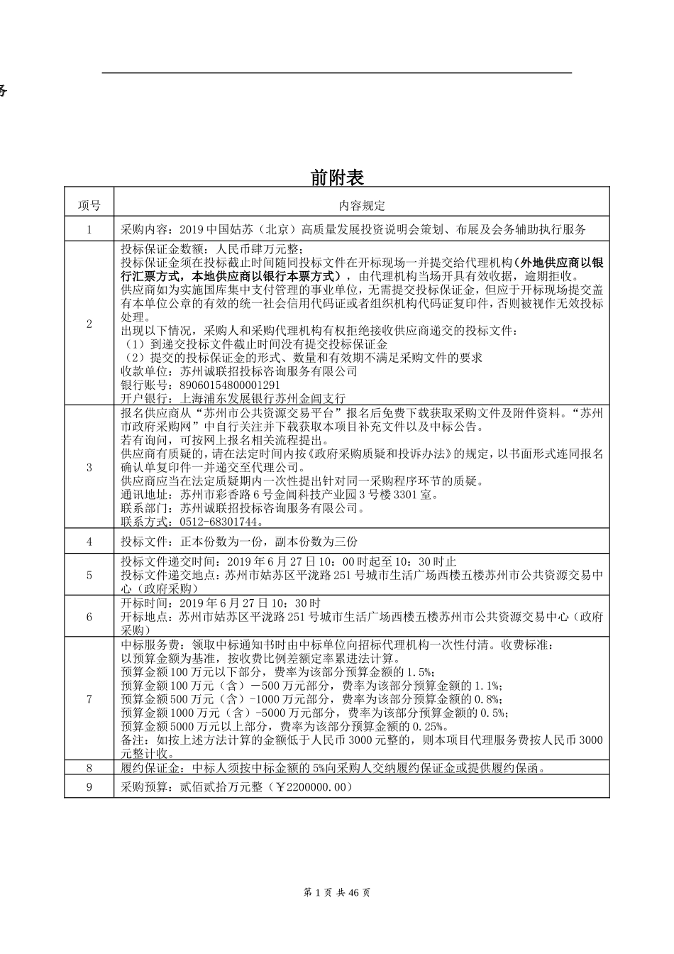 高质量发展投资说明会策划、布展及会务辅助执行服务招采资料_第1页