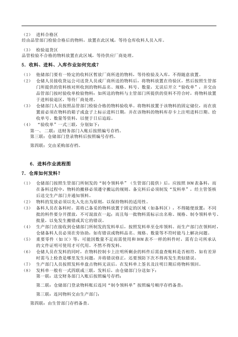 仓库管理制度及流程概述_第3页