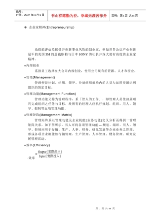 企业家精神概述