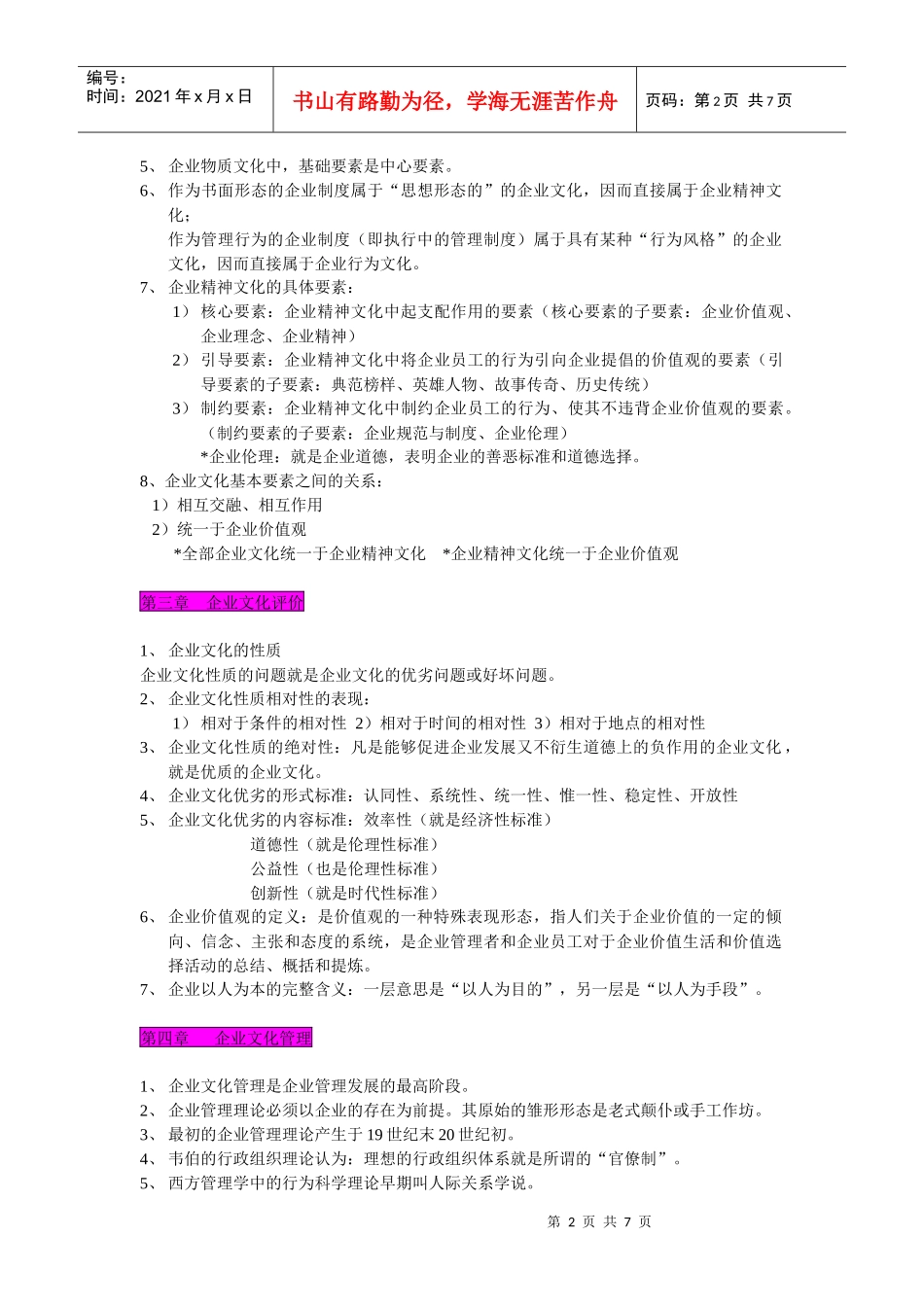 企业文化620总复习_第2页