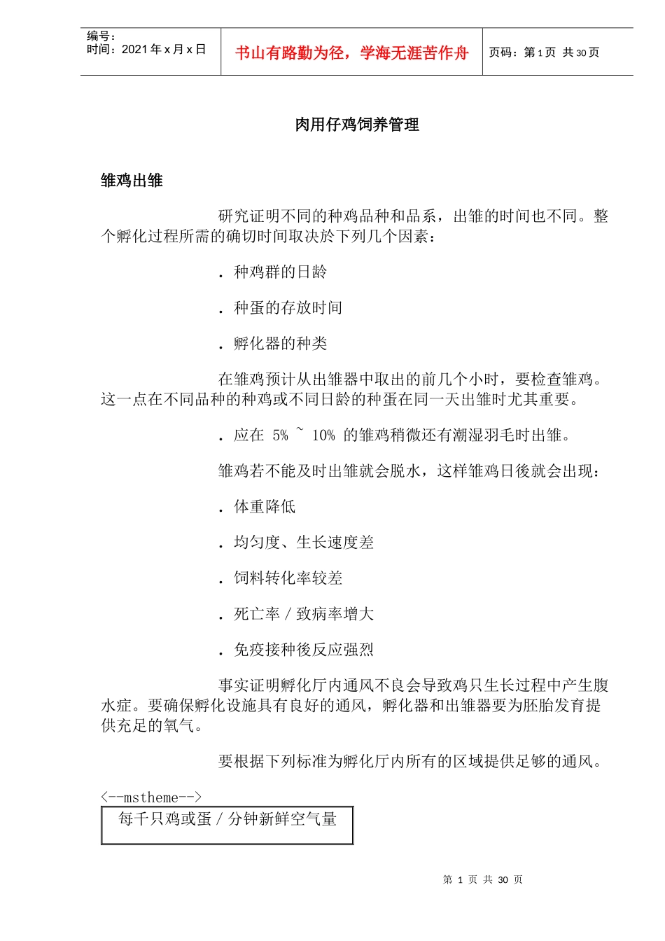 仔鸡科学饲养管理技术_第1页