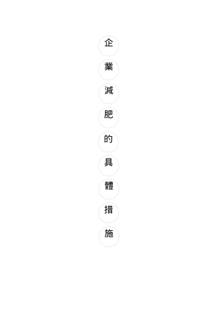 企业减肥的具体做法