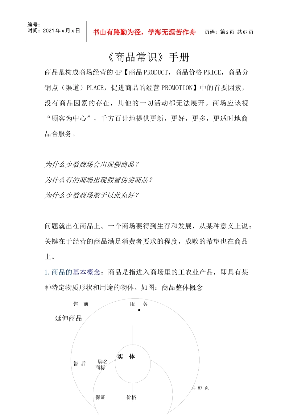 企业商品知识培训手册_第2页