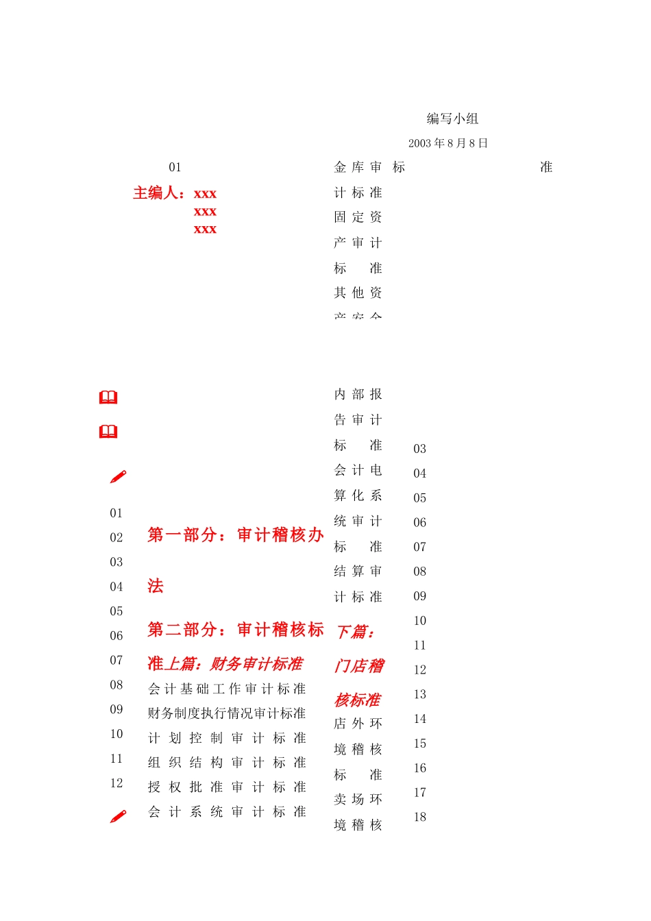 企业审计稽核管理办法及标准_第3页