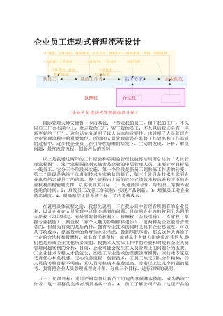 企业员工互动式管理流程（DOC4页）