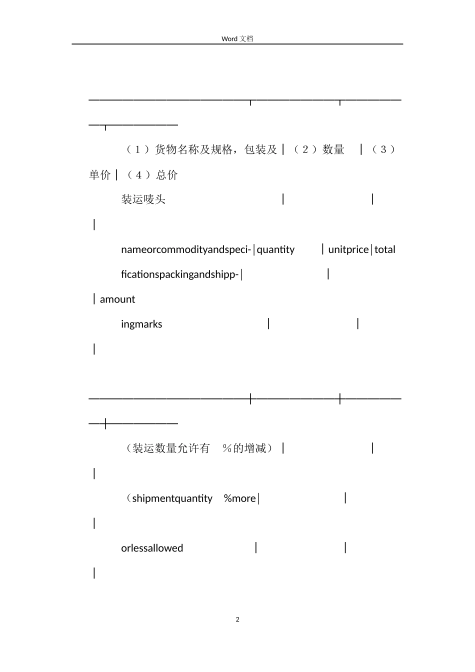 货物出口合同(样式二)_第2页