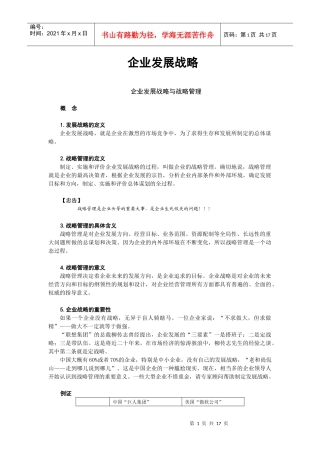 企业发展战略解析(doc16)