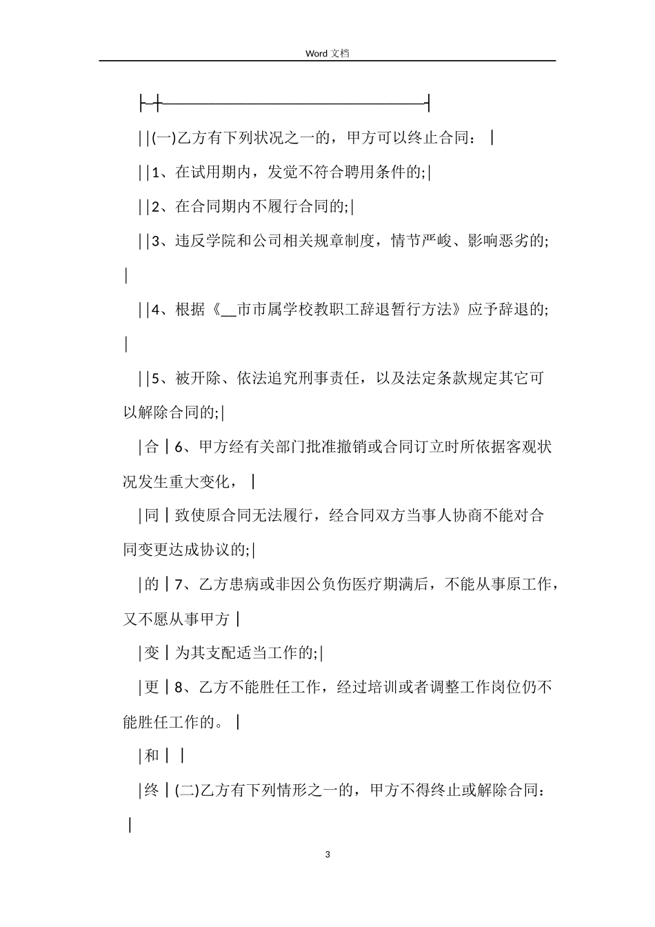 全员聘用合同书范本_第3页