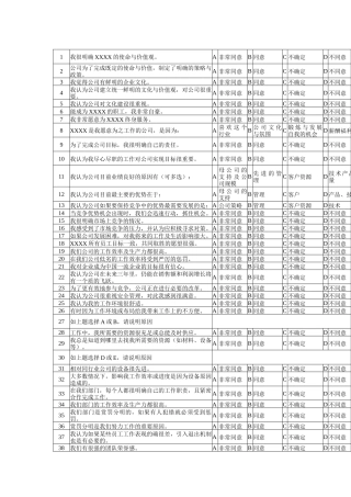 企业员工满意度调查问卷