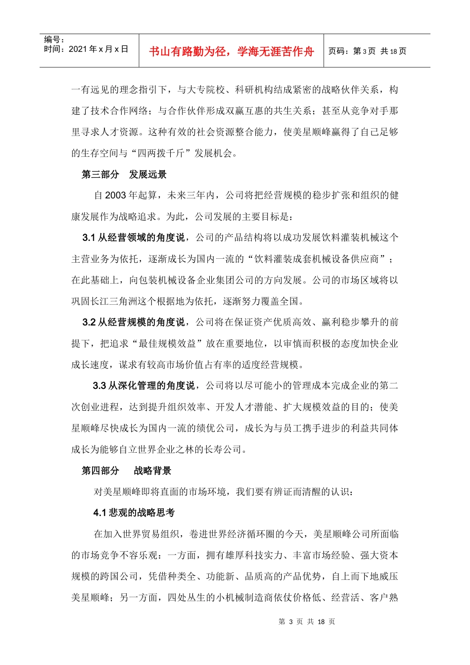 企业战略报告（某国内知名咨询公司制作）_第3页