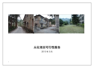 从化项目可行性报告