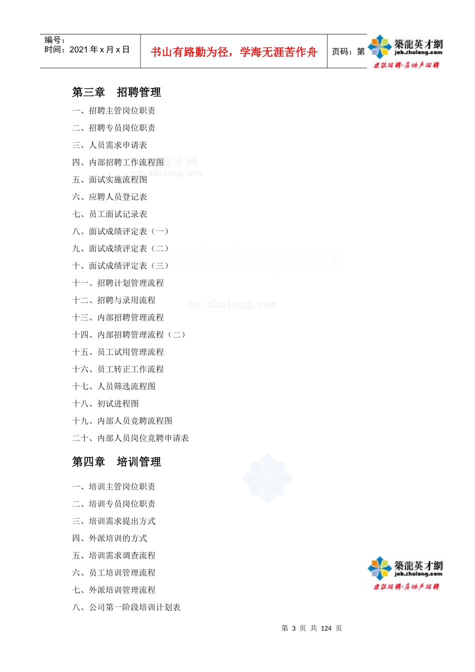 人力资源部规范化管理工具箱_secret_第3页