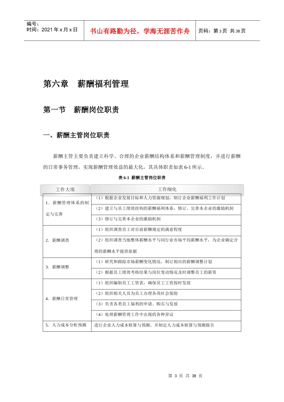 人力资源部规范化管理工具箱(DOC 37页)_第3页