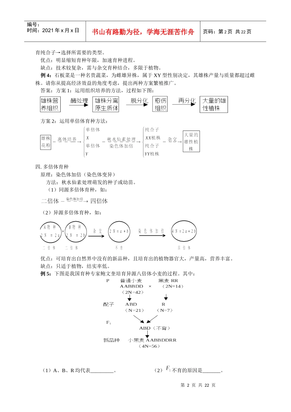 从杂交育种到基因工程6890352897_第2页