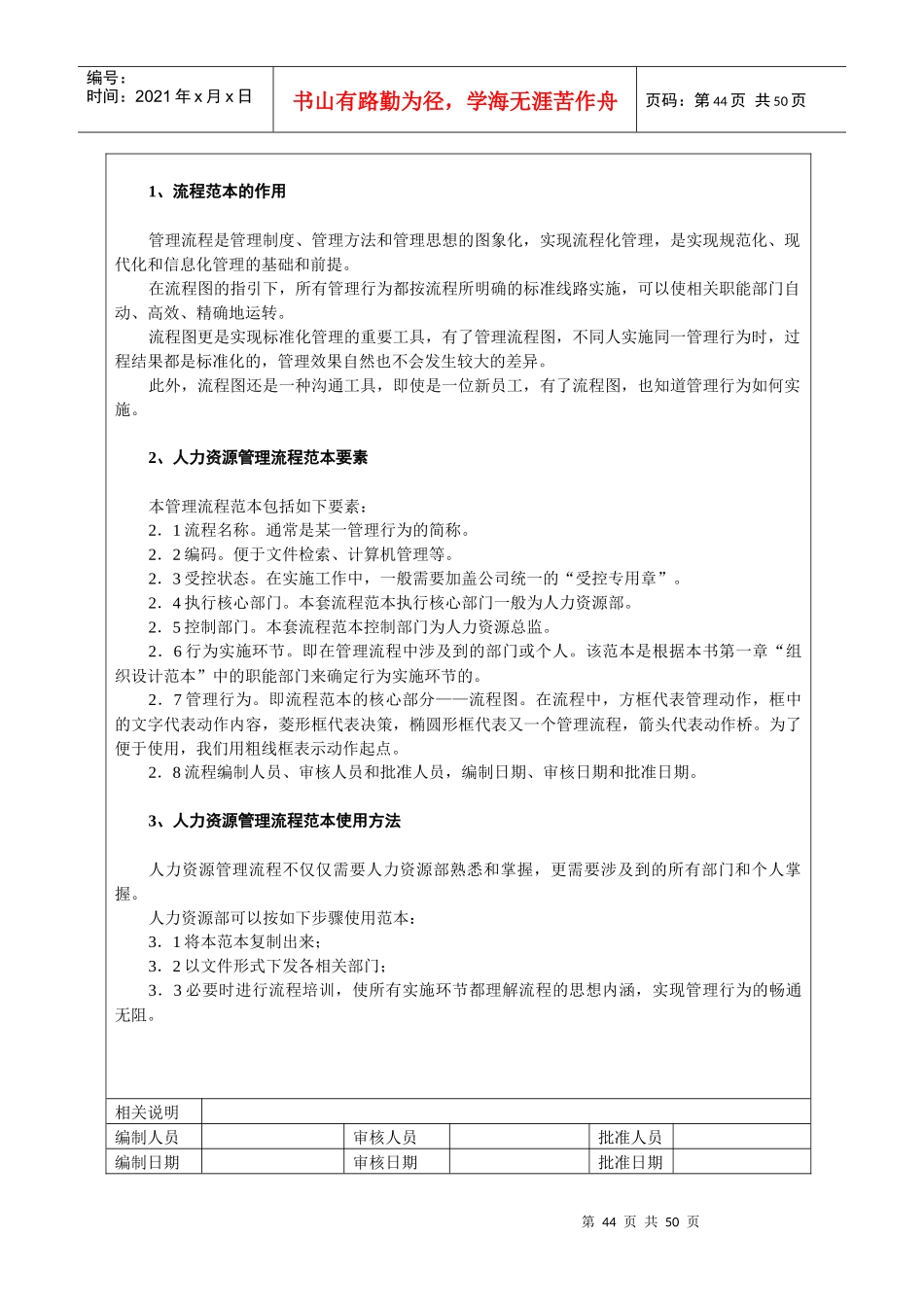 人力资源管理流程范本(DOC 42页)_第2页