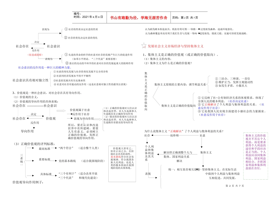 人生观和价值观知识梳理_第2页