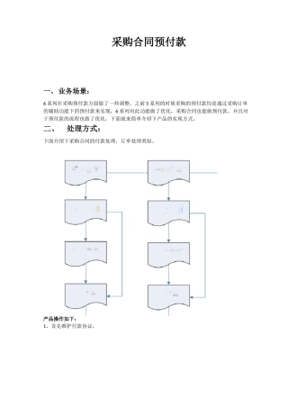 用友NCV61 采购合同预付款