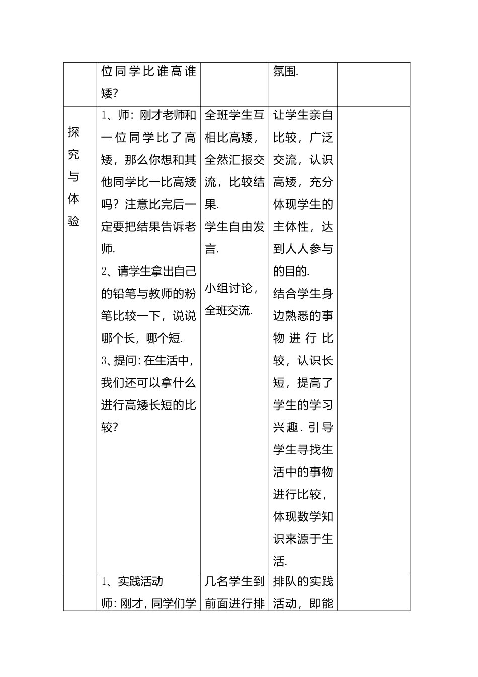 第一单元比一比第1课时  比较高矮和长短测试题_第2页