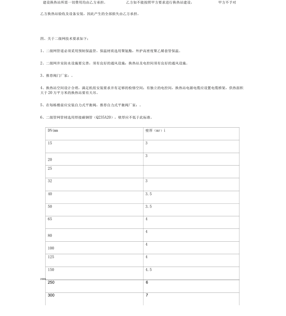 小区开发工程集中供热入网合同协议书范本_第3页