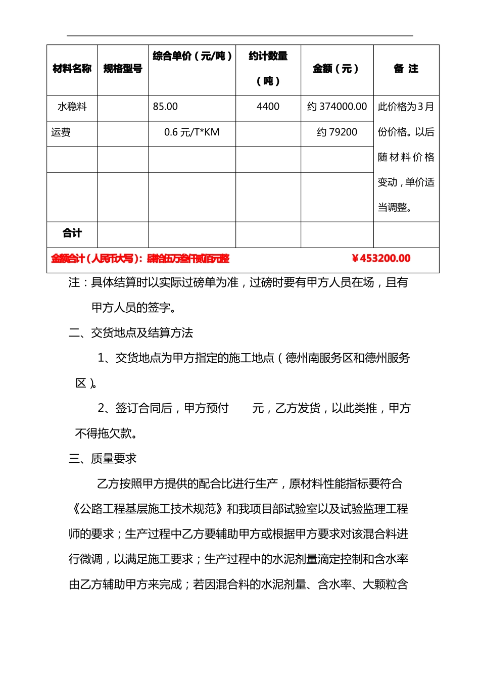 水稳料供应合同范本_第3页