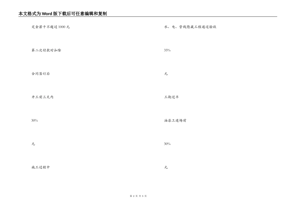 家庭居室装修施工合同_第2页