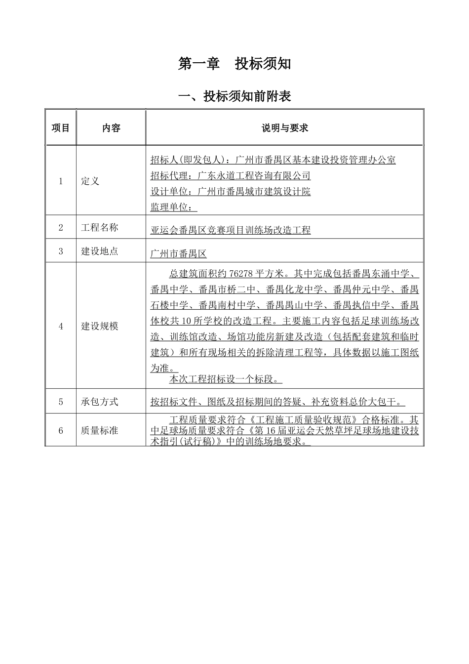 亚运会番禺区竞赛项目训练场改造工程_第3页