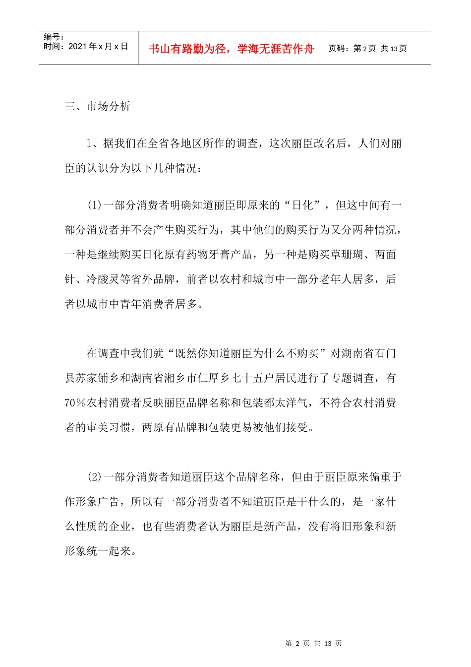 丽臣营销企划案（13P）_第2页