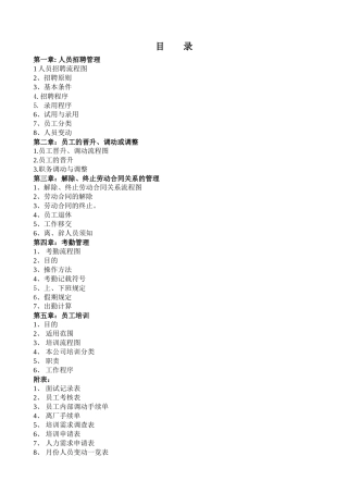 人事管理工作条例