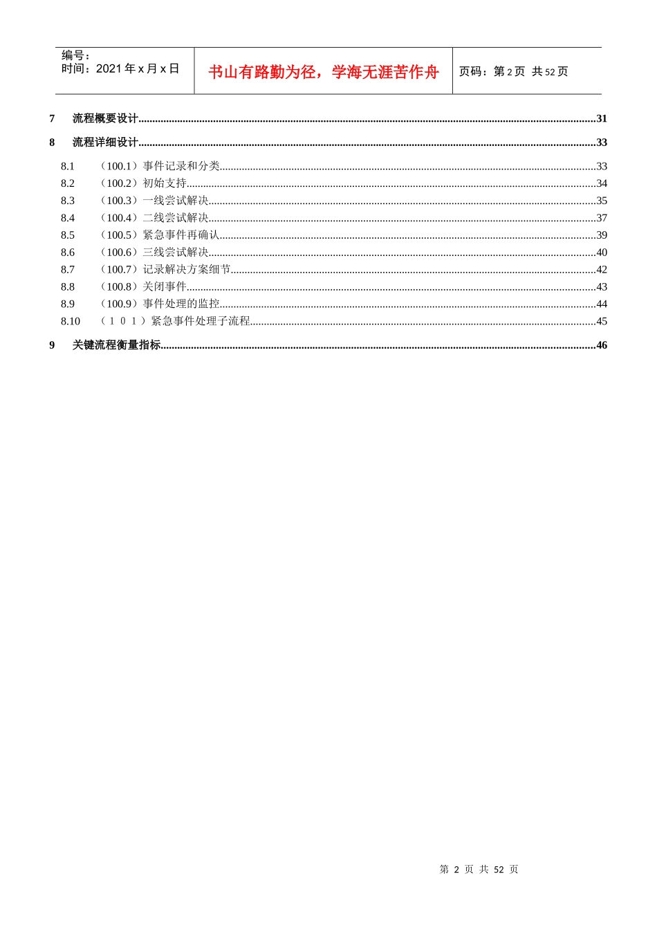 事件管理流程设计说明书_第2页
