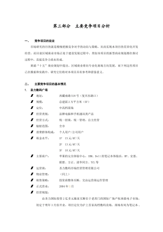 主要竞争项目分析(doc13)(1)