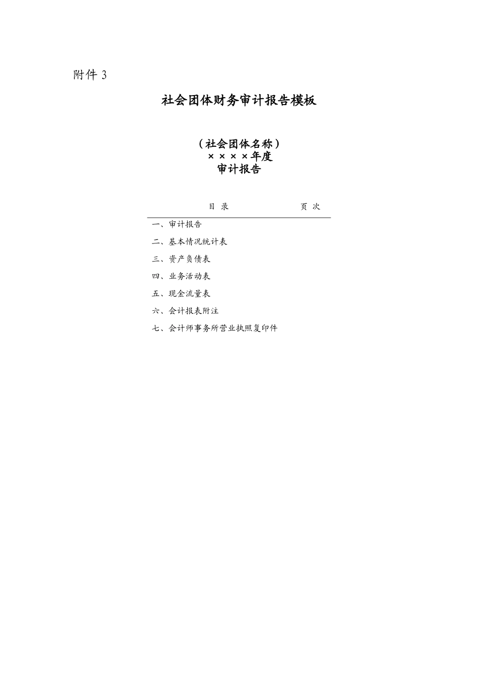 社会团体财务审计报告模板_第1页
