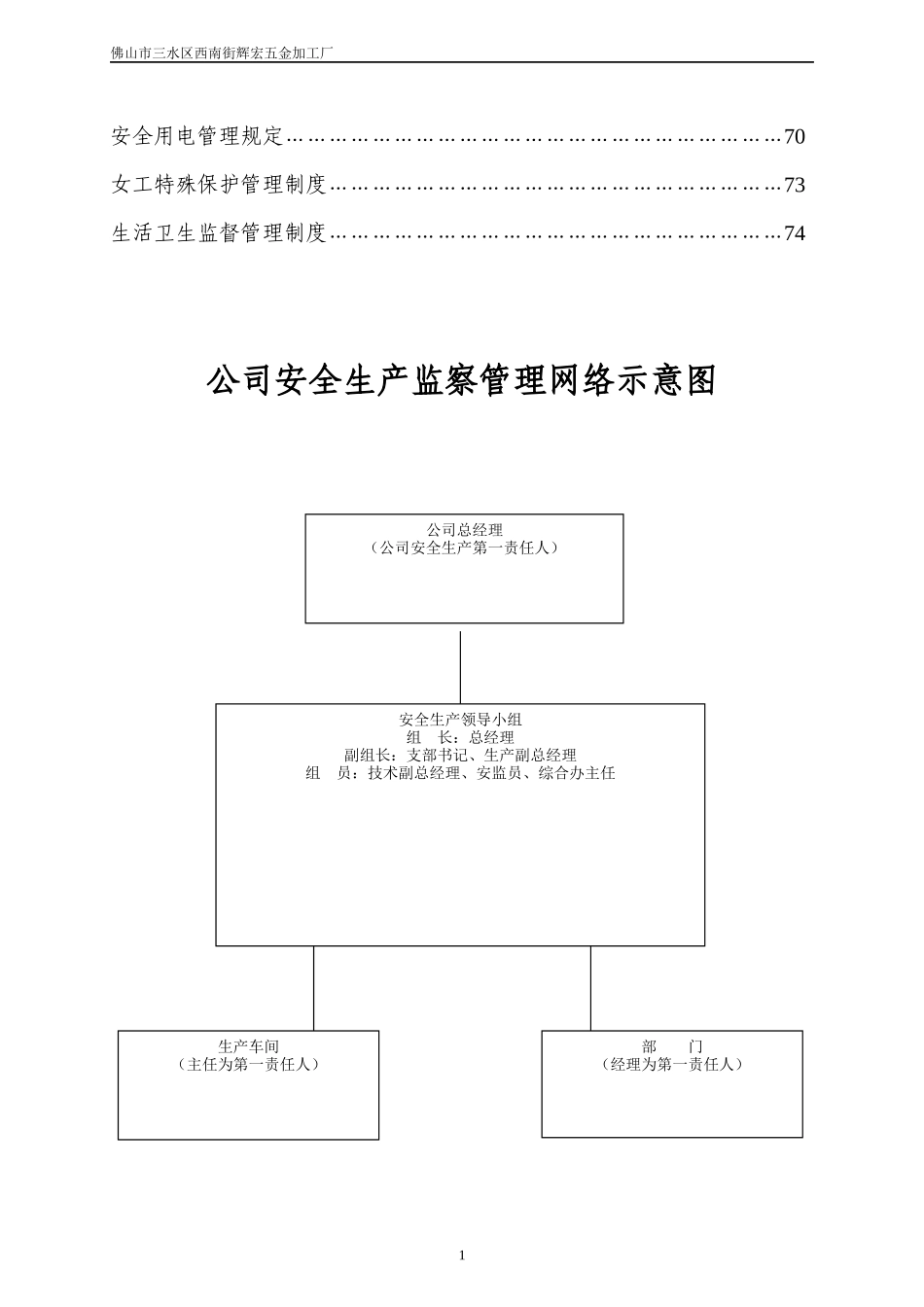 五金厂安全生产管理规章制度_第2页