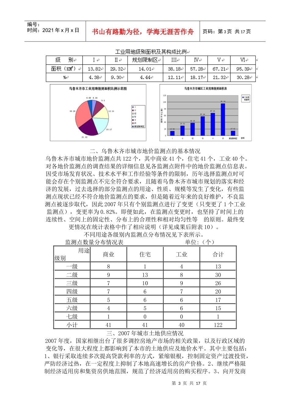 乌鲁木齐市二00七年度地价状况分析报告_第3页