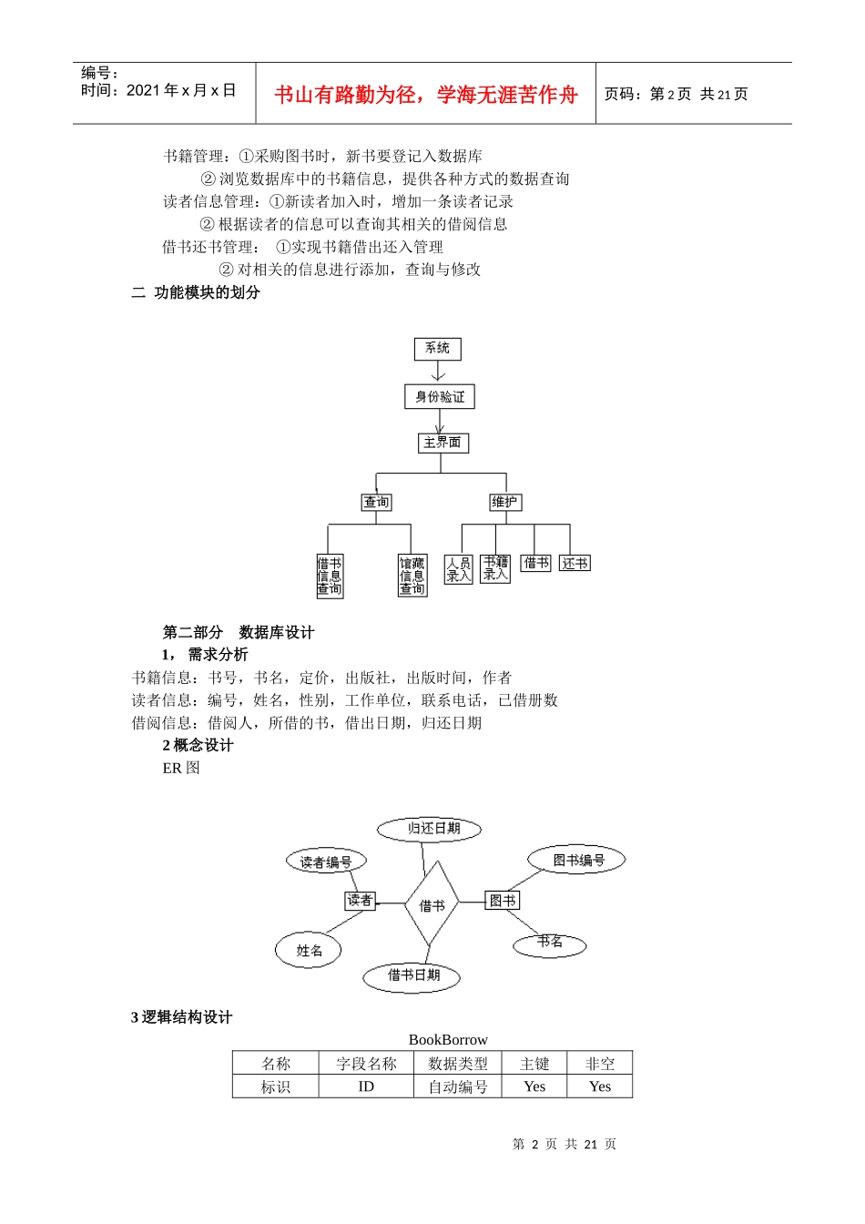 书籍借阅管理系统设计_第2页