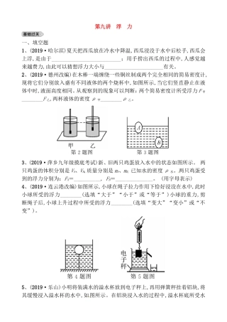 第九讲 浮 力 高考物理教学
