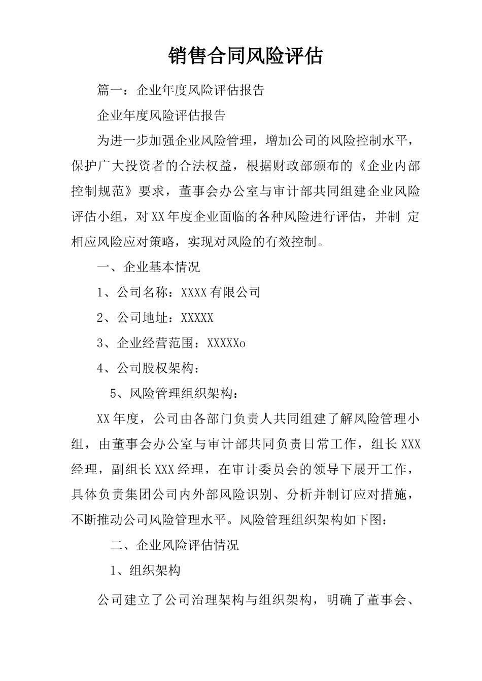 销售合同风险评估_第1页