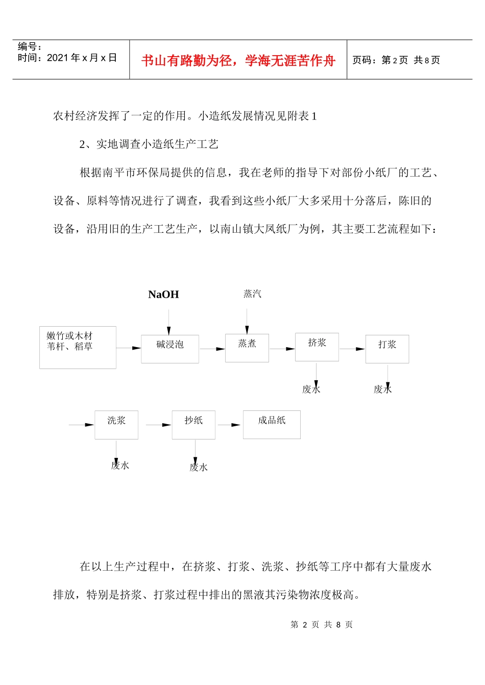 乡镇小造纸企业的发展与环境污染-南平市乡镇小造纸企业的发_第2页