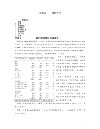 主题五 选员方法与人事决策